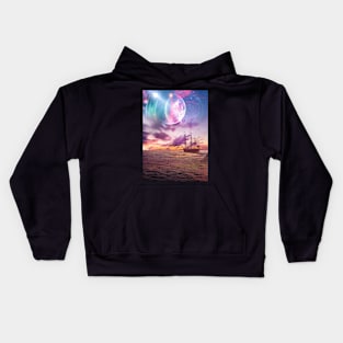 Sailing into the Stars Kids Hoodie